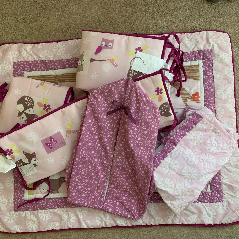 Bedtime Originals Lavender Woods Bedding w/o sheet